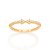Anel Rommanel Skinny Ring Cravejado Por 24 Zircônias De 1,00 Mm, Com Laço Ao Centro - Imagem 1