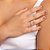 Anel Rommanel Skinny Ring Amor Eterno Formado Por 2 Infinitos E 1 Coração Vazado Ao Centro - Imagem 4