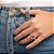 Anel Rommanel Composto Por 2 Cristais Gota De 6X8 Mm E 1 Cristal Oval De 10X14 Mm Ao Centro - Imagem 4