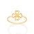 Anel Rommanel Skinny Ring Com Trevo De Quatro Folhas Vazado - Imagem 1