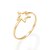 Anel Rommanel Skinny Ring Composto Por Estrela Vazada(Joia Licenciada Coleção Giovanna Antonelli ) - Imagem 1