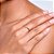Anel Rommanel Skinny Ring Composto Por Coração Cravejado Por 1 Zircônia De 1,25 Mm Ao Centro - Imagem 4