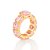 Maxi Anel Rommanel Cravejado Por 9 Zircônias Ovais De 6X8 Mm E 1 Zircônia Oval De 10X8 Mm (A Quantidade De Zircônia Pode - Imagem 2