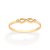 Anel Rommanel Skinny Ring Infinito Cravejado Por 2 Zircônias De 1,0 Mm - Imagem 1