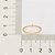 Anel Rommanel Skinny Ring Cravejado Por 20 Zircônias De 0,80 Mm, Com Letra Ao Centro - Imagem 3