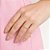 Anel Rommanel Skinny Ring Cravejado Por 20 Zircônias De 0,80 Mm, Com Letra Ao Centro - Imagem 4