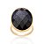 Maxi Anel Rommanel Composto Por 1 Cristal Oval Facetado Pedra Da Estrela De 18X25 Mm,(Joia Licenciada Coleção Giovanna A - Imagem 2