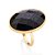 Maxi Anel Rommanel Composto Por 1 Cristal Oval Facetado Pedra Da Estrela De 18X25 Mm,(Joia Licenciada Coleção Giovanna A - Imagem 1