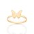 Anel Rommanel Skinny Borboleta, - Imagem 1