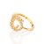 Anel Skinny Espiral Cravejado Por 27 Zircônias De 1,0 Mm, - Imagem 2