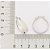 Brinco Rommanel Argola Lisa Com Parte Inferior Larga  Med 2,2 Cm De Diâmetro - Imagem 3