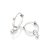 Brinco Rommanel Argola Com 2 Cristais Pendurados (Par)  Med  1,3 Cm X 1,0 Cm De Diâmetro - Imagem 2