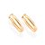 Brinco Rommanel Argola Lisa No Formato Oval Med 2,4 Cm - Imagem 1