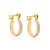Brinco Rommanel Argola Trabalhada Com Detalhe Em Rhodium Med 1,3 Cm - Imagem 1