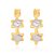 Brinco Rommanel Argola Lisas Com Estrelas Em Rhodium Med 1,5 Cm - Imagem 3