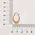 Brinco Rommanel Argola Oval Lisa Med 2,2 Cm - Imagem 3