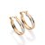 Brinco Rommanel Argola Trabalhada Com Aplique De Rhodium Med 2,0 Cm - Imagem 1