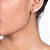 Brinco Rommanel Argola Lisa Com Detalhe Trabalhado Com Aplicação De Rhodium Med 1,3 Cm - Imagem 3