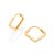 Brinco Rommanel Argola Formato LosangoMed 1,5 Cm X 1,6 Cm(Joia Licenciada Coleção Giovanna Antonelli) - Imagem 2