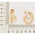 Brinco Rommanel Meia Argola Dupla De TuboMed 3,10 Cm X 2,5 Cm / 2,2 Cm X 1,80 Cm (Joia Licenciada Coleção Giovanna Anton - Imagem 3