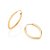 Brinco Rommanel Argola Oval,Med 2,6 Cm X 1,8 Cm - Imagem 2