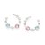 Brinco Rommanel Meia Argola Cravejado Por 6 Zircônias De 3,50 Mm, 2 Zircônias De 4,0 Mm, 4 Cristais De 4,0 Mm E 4 Crista - Imagem 2