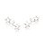 Brinco Rommanel Ear Cuff Composto Por 4 Estrelas (Par) Com Aro Torcido Ao Centro Med 2,2 Cm X 0,70 Cm(Joia Licenciada Co - Imagem 1