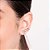 Brinco Rommanel Ear Cuff Composto Por 4 Estrelas (Par) Com Aro Torcido Ao Centro Med 2,2 Cm X 0,70 Cm(Joia Licenciada Co - Imagem 4