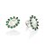 Brinco Rommanel Botão Oval Cravejado Por 24 Zircônias De 3,0 Mm E 2 Zircônias Ovais De 10X14 Mm (Par) Med 2,3 Cm X 1,9 C - Imagem 2