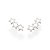 Brinco Rommanel Formado Por Estrelas Lisas Med 1,1 Cm X 0,40 Cm - Imagem 1