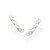 Brinco Rommanel Ear Cuff Formado Por 8 Corações Vazados (Par) Med 1,90 Cm X 0,40 Cm - Imagem 1