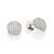 Brinco Rommanel Meia Bola Cravejado Por 174 Zircônias De 1,25 Mm (Par) Med 1,5 Cm X 1,5 Cm - Imagem 1