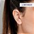Brinco Rommanel Ear Climber Com Simbolo Geométrico Triangular  Med  7,50 Cm(Joia Licenciada Coleção Giovanna Antonelli) - Imagem 3