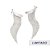 Brinco Rommanel Ear Curf Com Piercing De Pressão Formato De Franja Med 7,0 Cm X 2,9 Cm(Joia Licenciada Coleção Giovanna - Imagem 2