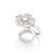 Brinco Piercing De Pressão Formato Flor, Cravejado Por 15 Zircônias De 1,0 Mm E 1 Zircônia De 2,0 Mm Ao Centro Med 1,0 C - Imagem 1