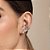 Brinco Rommanel Ear Cuff Formato Abstrato, Cravejado Por 80 Zircônias De 1,0 Mm E 2 Pérolas Sintéticas De 6,0 Mm (Par) M - Imagem 4