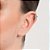 Brinco Rommanel Piercing De Pressão Formado Por 3 Flores Cravejadas Por 14 Zircônias De 1,0 Mm E 7 Zircônias De 1,25 Mm, - Imagem 3