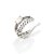 Brinco Rommanel Piercing De Pressão Aro Duplo Cravejado Por 13 Zircônias De 1,25 Mm, Com Flor De Um Lado E 1 Zircônia Go - Imagem 2
