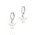 Brinco Rommanel Argola Composto Por Espírito Santo Pendurado Com Escrita Paz,Med 2,2 Cm X 1,1 Cm X 1,1 Cm De Diâmetro - Imagem 1