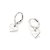 Brinco Rommanel Argola Composto Por Coração Pendurado Com Escrita Amor,Med 2,0 Cm X 1,0 Cm X 1,1 Cm De Diâmetro - Imagem 2