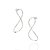 Maxi Brinco Formato Infinito,Med 4,6 Cm X 2,3 Cm - Imagem 1