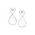 Maxi Brinco Formato Infinito,Med 4,6 Cm X 2,3 Cm - Imagem 2