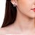 Brinco Rommanel Formado Por Fio Granitado Em Rhodium Com Argola Lisa E Cristal Med 1,4 Cm - Imagem 4