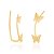 Brinco Rommanel Formao Grampo Com Duas Borboletas, Med 1,7 Cm - Imagem 2