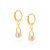Brinco Rommanel Argola Com Cristal Redondo Pendurado Med 2,3 X 1,0 Cm - Imagem 1