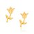 Brinco Rommanel Formato Tulipa, Med  1,1 X 0,6 Cm - Imagem 1