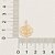 Brinco Rommanel Base Cristal Com Rosa VazadaMed 2,0 Cm - Imagem 3
