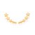 Brinco Rommanel Ear Cuff Formado Por Peças No Formato "Estrelas" Trabalhadas Med 3,20Cm(Joia Licenciada Giovanna Antonel - Imagem 1