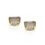 Brinco Rommanel Solitário Formado Por 2 Cristais Meia Lua De 6X8 Mm Med 0,6X0,8 Cm(Joia Licenciada Coleção Giovanna Anto - Imagem 1