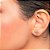 Brinco Rommanel Solitário Formado Por 2 Cristais Meia Lua De 6X8 Mm Med 0,6X0,8 Cm(Joia Licenciada Coleção Giovanna Anto - Imagem 4